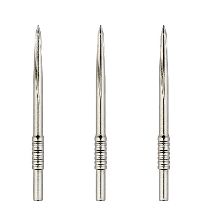 Unicorn Steel Tip Steel Point Volute Point Dart Wechsel- Spitzen Dart Point Silber Shouldered & Scalloped 39 mm