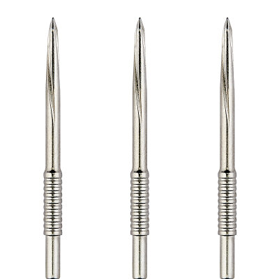 Unicorn Steel Tip Steel Point Volute Point Dart Wechsel- Spitzen Dart Point Silber Shouldered & Scalloped 42 mm