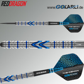 Red Dragon Steel Darts Gerwyn Price Iceman Midnight Edition 90% Tungsten Steeltip Dart Steeldart 25 g