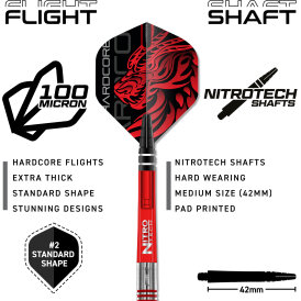 Red Dragon Steel Darts Jonny Clayton Original 2.0 90% Tungsten Steeltip Dart Steeldart 24 g