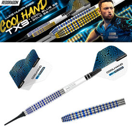 Red Dragon Soft Darts Luke Humphries TX3 Cool Blue SE 90% Tungsten Softtip Dart Softdart 20 g