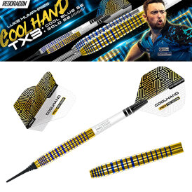 Red Dragon Soft Darts Luke Humphries TX3 Cool Gold SE 90% Tungsten Softtip Dart Softdart 20 g