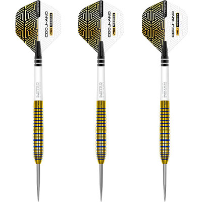 Red Dragon Steel Darts Luke Humphries TX3 Cool Gold SE 90% Tungsten Steeltip Dart Steeldart 22 g