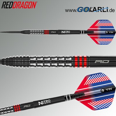 Red Dragon Steel Darts Vengeance Red 90% Tungsten Steeltip Dart Steeldart