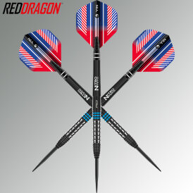 Red Dragon Steel Darts Vengeance Blue 90% Tungsten Steeltip Dart Steeldart 22 g