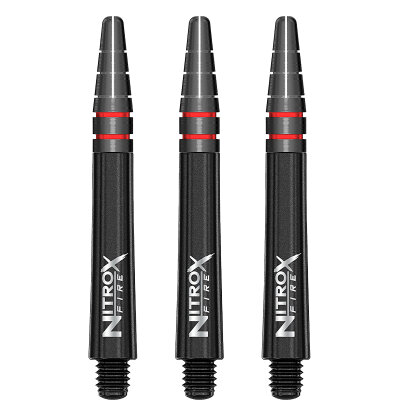 Red Dragon Nitro Xfire Carbon Dart Shaft Dartshaft Schwarz Rot IM Intermediate