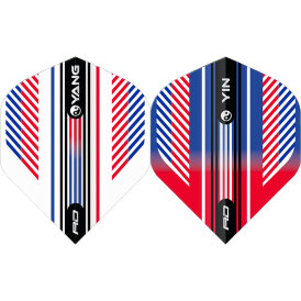 Red Dragon Flights Yin Yang Red, White & Blue Double Sided Dart Flight Dartflights 2023 TF6921