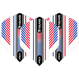 Red Dragon Flights Yin Yang Red, White & Blue Double Sided Dart Flight Dartflights 2023 TF6921