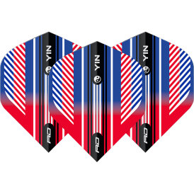 Red Dragon Flights Yin Yang Red, White & Blue Double Sided Dart Flight Dartflights 2023 TF6921