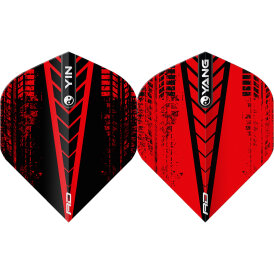 Red Dragon Flights Yin Yang Black & Red Double Sided Dart Flight Dartflights 2023 TF6922