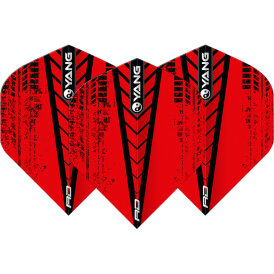 Red Dragon Flights Yin Yang Black & Red Double Sided Dart Flight Dartflights 2023 TF6922