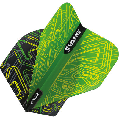 Red Dragon Flights Yin Yang Green & Black Double Sided Dart Flight Dartflights 2023 TF6973