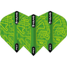 Red Dragon Flights Yin Yang Green & Black Double Sided Dart Flight Dartflights 2023 TF6973