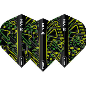 Red Dragon Flights Yin Yang Green & Black Double Sided Dart Flight Dartflights 2023 TF6973