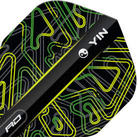 Red Dragon Flights Yin Yang Green & Black Double Sided Dart Flight Dartflights 2023 TF6973