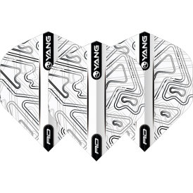 Red Dragon Flights Yin Yang White & Black Double Sided Dart Flight Dartflights 2023 TF6974