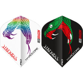 Red Dragon Flights Yin Yang Peter Wright Snakebite Black & White Double Sided Dart Flight Dartflights 2023 TF6876