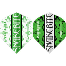 Red Dragon Flights Yin Yang Peter Wright Snakebite Green & White Double Sided Dart Flight Dartflights 2023 TF6963