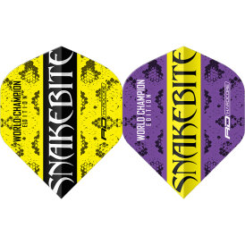 Red Dragon Flights Yin Yang Peter Wright Snakebite Purple & Yellow Double Sided Dart Flight Dartflights 2023 TF6964
