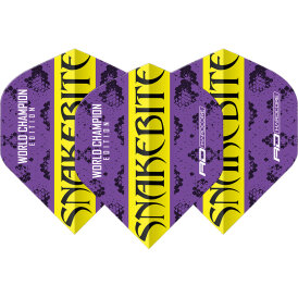 Red Dragon Flights Yin Yang Peter Wright Snakebite Purple & Yellow Double Sided Dart Flight Dartflights 2023 TF6964