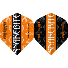 Red Dragon Flights Yin Yang Peter Wright Snakebite Orange & Black Double Sided Dart Flight Dartflights 2023 TF6965