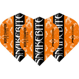 Red Dragon Flights Yin Yang Peter Wright Snakebite Orange & Black Double Sided Dart Flight Dartflights 2023 TF6965