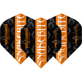 Red Dragon Flights Yin Yang Peter Wright Snakebite Orange & Black Double Sided Dart Flight Dartflights 2023 TF6965