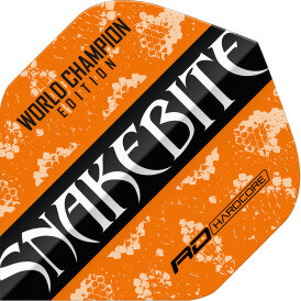 Red Dragon Flights Yin Yang Peter Wright Snakebite Orange & Black Double Sided Dart Flight Dartflights 2023 TF6965