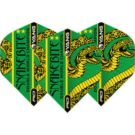 Red Dragon Flights Yin Yang Peter Wright Snakebite Red & Green Double Sided Dart Flight Dartflights 2023 TF6966