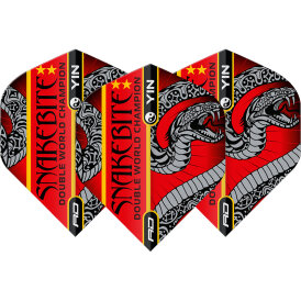 Red Dragon Flights Yin Yang Peter Wright Snakebite Red & Green Double Sided Dart Flight Dartflights 2023 TF6966