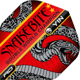 Red Dragon Flights Yin Yang Peter Wright Snakebite Red & Green Double Sided Dart Flight Dartflights 2023 TF6966