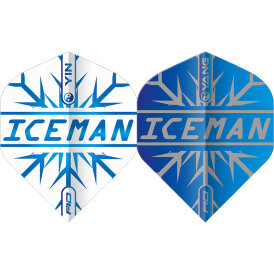 Red Dragon Flights Yin Yang Gerwyn Price Iceman Blue & White Double Sided Dart Flight Dartflights 2023 TF6968