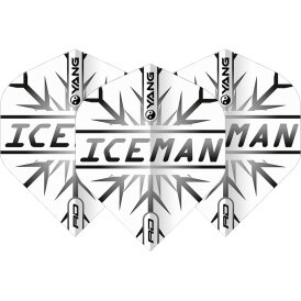 Red Dragon Flights Yin Yang Gerwyn Price Iceman Black & White Double Sided Dart Flight Dartflights 2023 TF6969