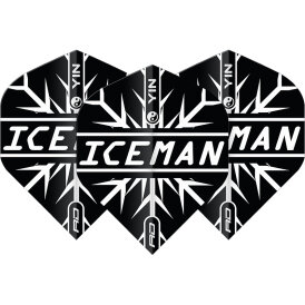 Red Dragon Flights Yin Yang Gerwyn Price Iceman Black & White Double Sided Dart Flight Dartflights 2023 TF6969