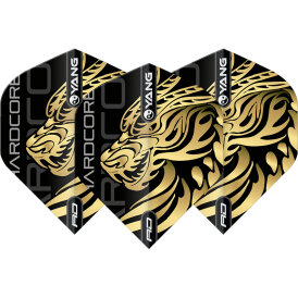 Red Dragon Flights Yin Yang Jonny Clayton The Ferret Gold & Red Double Sided Dart Flight Dartflights 2023 TF6970