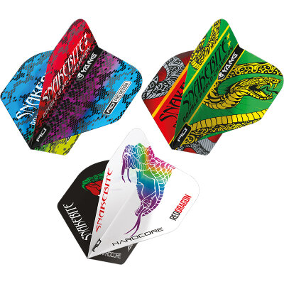 Red Dragon Flights Yin Yang Peter Wright Snakebite Double Sided Dart Flights Collection Dartflight Multipack Designs 2023