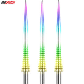 Red Dragon Raptor GT Points Dart Wechsel- Spitzen Wechselspitzen Gripped X0856 Rainbow Gripped