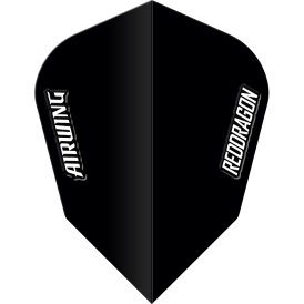 Red Dragon Flights Airwing Moulded Dart Flight Dartflights 2023 V-Standard Schwarz F6889