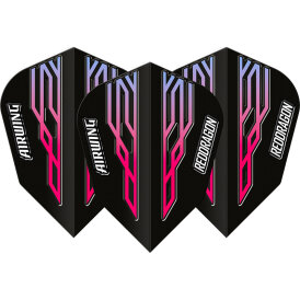 Red Dragon Flights Airwing Moulded Dart Flight Dartflights 2023 V-Standard Schwarz, Pink&Blau F6894