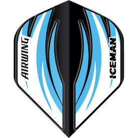 Red Dragon Flights Airwing Gerwyn Price Iceman Moulded Dart Flight Dartflights 2023 Standard Schwarz&Blau F6907