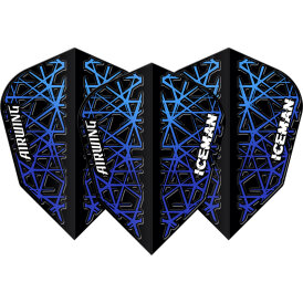 Red Dragon Flights Airwing Gerwyn Price Iceman Moulded Dart Flight Dartflights 2023 V-Standard Blau F6905