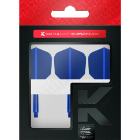 Target Dart K-Flex Flight- Schaftsystem patentierten Twist-System Blau Standard Nr.6 IM Intermediate