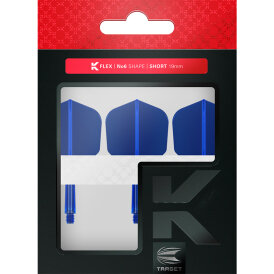 Target Dart K-Flex Flight- Schaftsystem patentierten Twist-System Blau Standard Nr.6 S Kurz