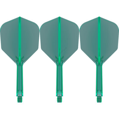 Target Dart K-Flex Flight- Schaftsystem patentierten Twist-System Grün Standard Nr.6 IM Intermediate