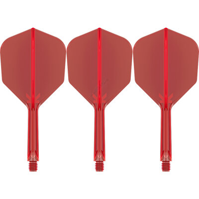Target Dart K-Flex Flight- Schaftsystem patentierten Twist-System Rot Standard Nr.6 IM Intermediate