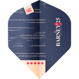 Target Dart Pro Ultra RVB Barney 25 Raymond van Barneveld Flight Dartflights Design 2023 Nr.2 Flight