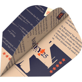 Target Dart Pro Ultra RVB Barney 25 Raymond van Barneveld Flight Dartflights Design 2023 Ten-X Flight