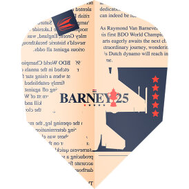 Target Dart Pro Ultra RVB Barney 25 Raymond van Barneveld Flight Dartflights Design 2023 Ten-X Flight
