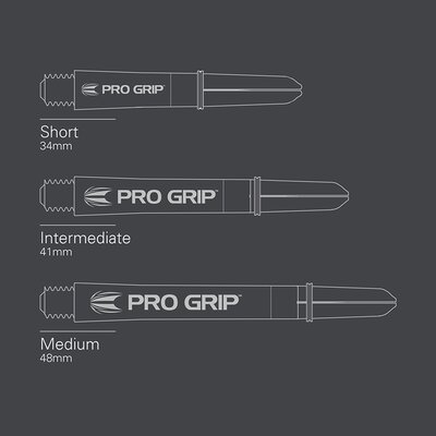 Target Pro Grip Spin Shaft 3 3er Satz Dartshafts mit Aluminium Ring Wei IM Intermediate