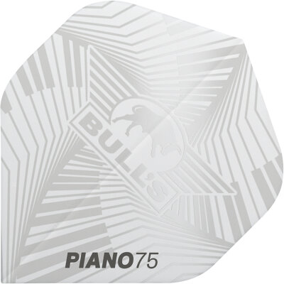 BULLS NL Dart Flight Piano 75 Flights Std. Dartflight Weiß 5er Pack
